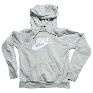 Nike Sportswear Essential Women Pullover Hoodie Heather Grey BV4126-017 XS